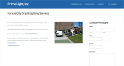 Desktop Screenshot of primelight.com